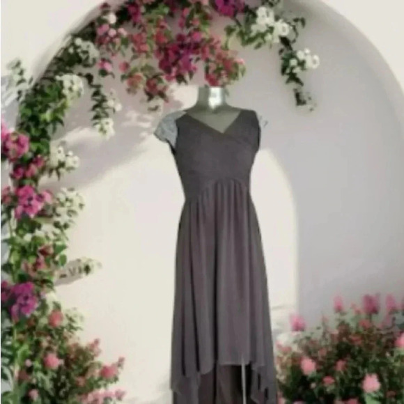 💟Grey  High Low Dress - Picture 6 of 16